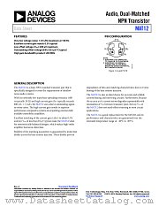 MAT12 datasheet pdf Analog Devices