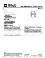 MAT14 datasheet pdf Analog Devices