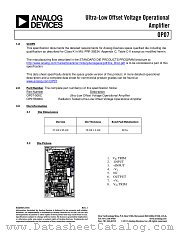 OP07S datasheet pdf Analog Devices