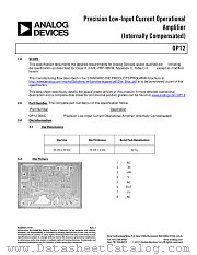 OP12S datasheet pdf Analog Devices