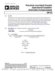 OP12S datasheet pdf Analog Devices