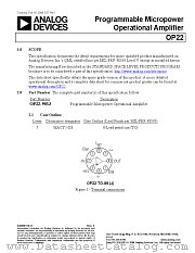 OP22S datasheet pdf Analog Devices