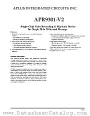 APR9301-V2 datasheet pdf Aplus Integrated Circuits