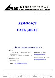 ASM0906CB datasheet pdf Aplus Integrated Circuits