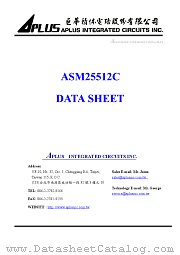 ASM25512C datasheet pdf Aplus Integrated Circuits