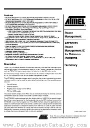 AT73C203 datasheet pdf Atmel