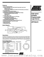 ATF750LVC datasheet pdf Atmel