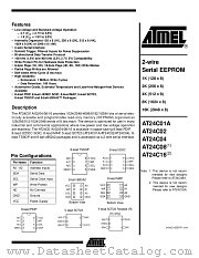 AT24C16 datasheet pdf Atmel