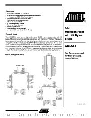 AT89C51 datasheet pdf Atmel