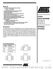 AT24C64 datasheet pdf Atmel