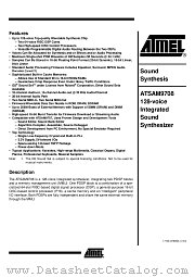 ATSAM9708 datasheet pdf Atmel