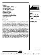 AT89C51RC datasheet pdf Atmel