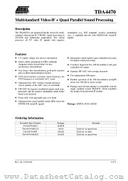 TDA4470 datasheet pdf Atmel
