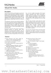 UG2 datasheet pdf Atmel