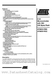 AT89C51RB2 datasheet pdf Atmel