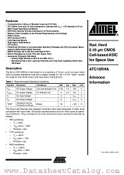 ATC18RHA datasheet pdf Atmel
