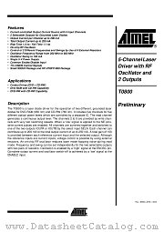 T0800 datasheet pdf Atmel