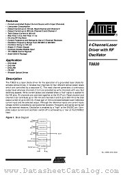 T0820 datasheet pdf Atmel