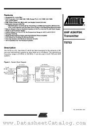 T5753 datasheet pdf Atmel