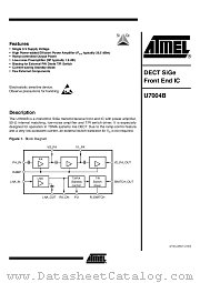 U7004B datasheet pdf Atmel