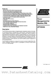 AT73C204 datasheet pdf Atmel