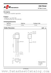 2SC5344 datasheet pdf AUK Corp