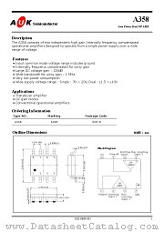 A358 datasheet pdf AUK Corp