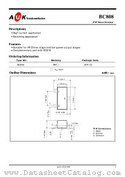 BC808 datasheet pdf AUK Corp