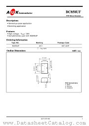 BC858UF datasheet pdf AUK Corp
