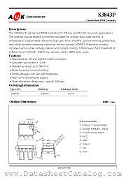 S3843P datasheet pdf AUK Corp