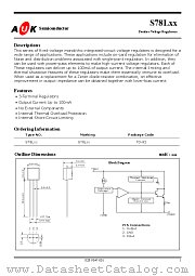 S78L08 datasheet pdf AUK Corp