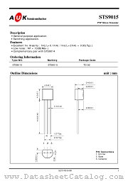 S9015 datasheet pdf AUK Corp