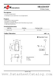 SRA2211EF datasheet pdf AUK Corp