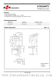 STD13007F datasheet pdf AUK Corp