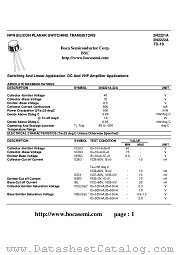 2N2222A datasheet pdf Boca Semiconductor Corporation