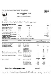 2N2904A datasheet pdf Boca Semiconductor Corporation