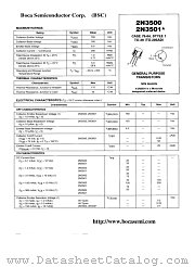 2N3500 datasheet pdf Boca Semiconductor Corporation