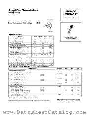 2N5401 datasheet pdf Boca Semiconductor Corporation