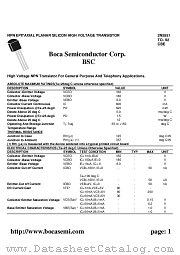 2N5551 datasheet pdf Boca Semiconductor Corporation