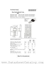 MJE15031 datasheet pdf Boca Semiconductor Corporation