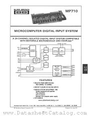 MP710 datasheet pdf Burr Brown