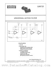 UAF31 datasheet pdf Burr Brown