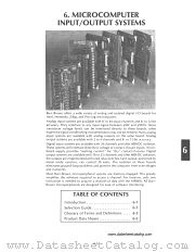 MICROCOMPUTER I/O SYSTEMS datasheet pdf Burr Brown