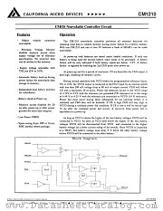 CM1210XI datasheet pdf California Micro Devices Corp