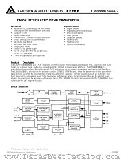 CM8888-2 datasheet pdf California Micro Devices Corp
