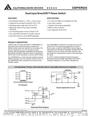 CMPWR025 datasheet pdf California Micro Devices Corp