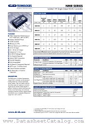 NMR100 datasheet pdf C&D Technologies