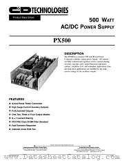 PX500-U4H datasheet pdf C&D Technologies