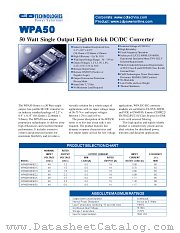 WPA5048S015 datasheet pdf C&D Technologies