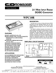 WPC10R24S05 datasheet pdf C&D Technologies